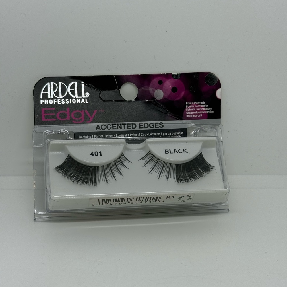 Ardell Professional Edgy Accent Lashes Style 401 Black NWT